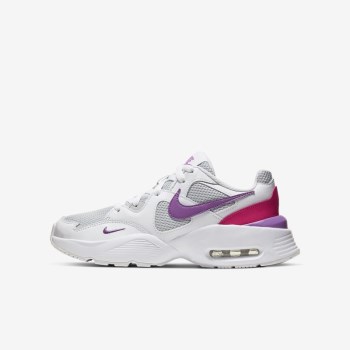 Nike Air Max Fusion - Nagyobb Gyerek Utcai Cipő - Fehér/Szürke/Lila